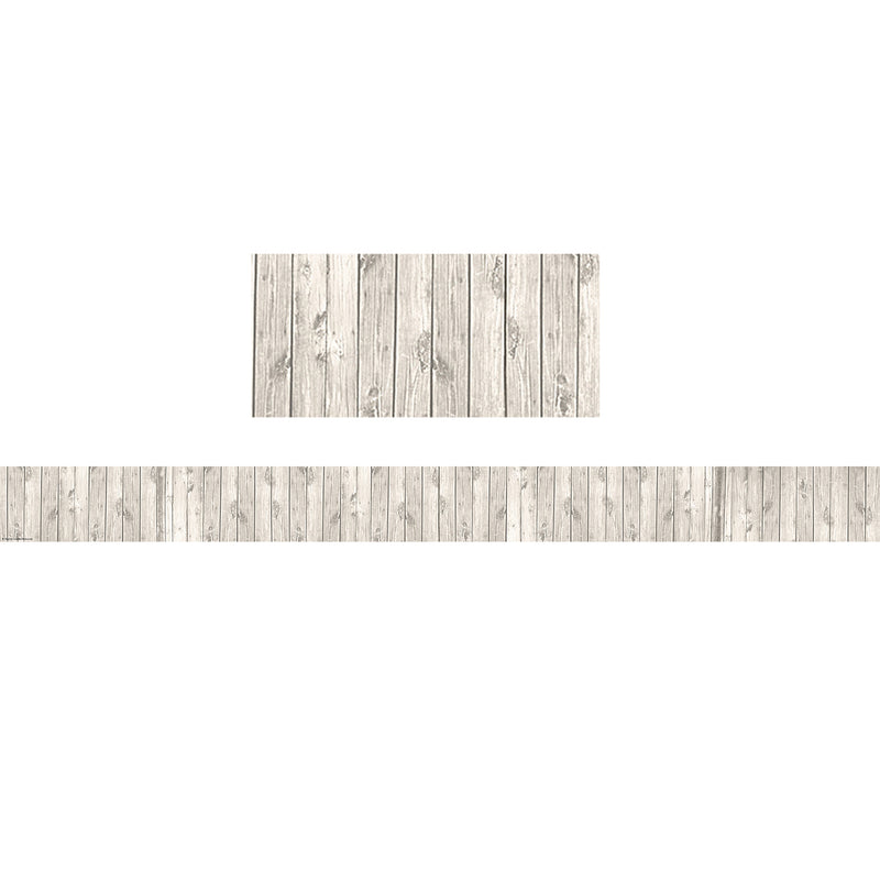 (6 Pk) Shabby Chic White Wood Border Trim Straight