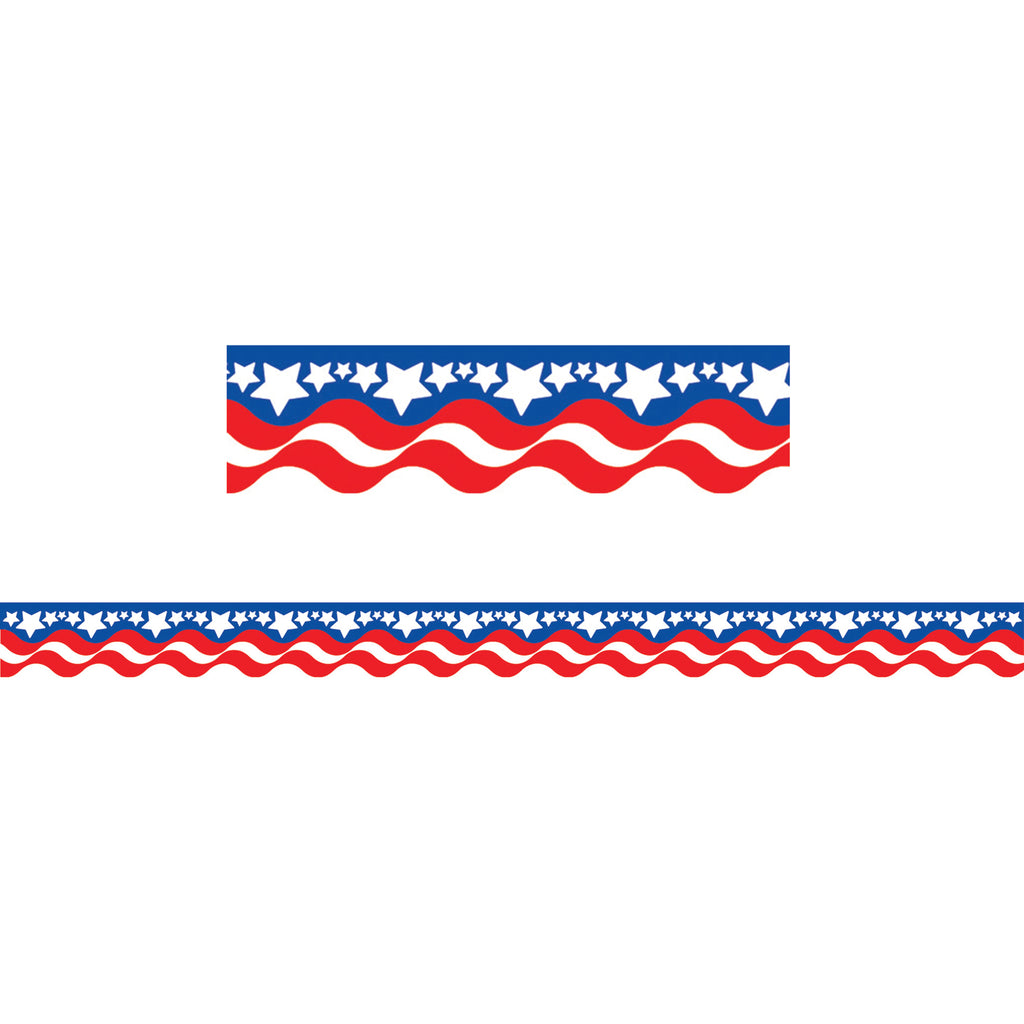 (6 Pk) Patriotic Border Trim