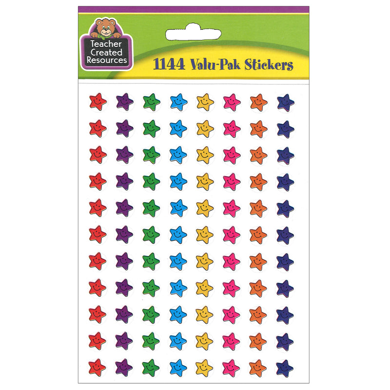 Smiley Stars Mini Stickers Valu-pak 1144-pk