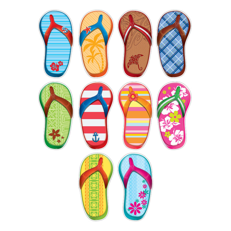 (3 Pk) Flip Flops Accents