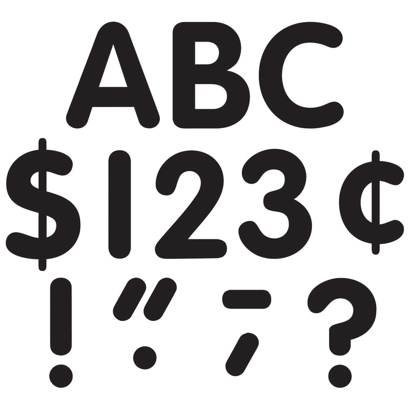 Black Classic Font 4in Letters Uppercase Pack