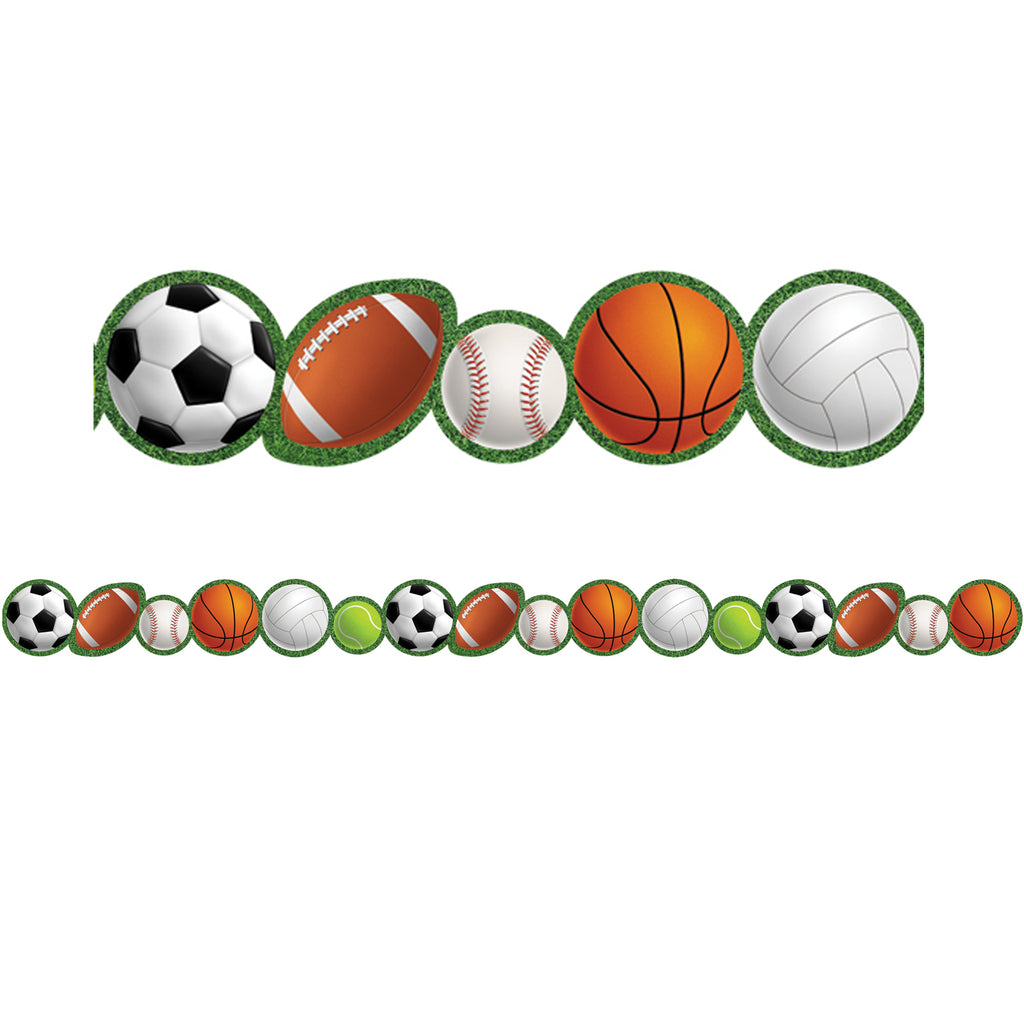 (6 Pk) Sports Die-cut Border Trim