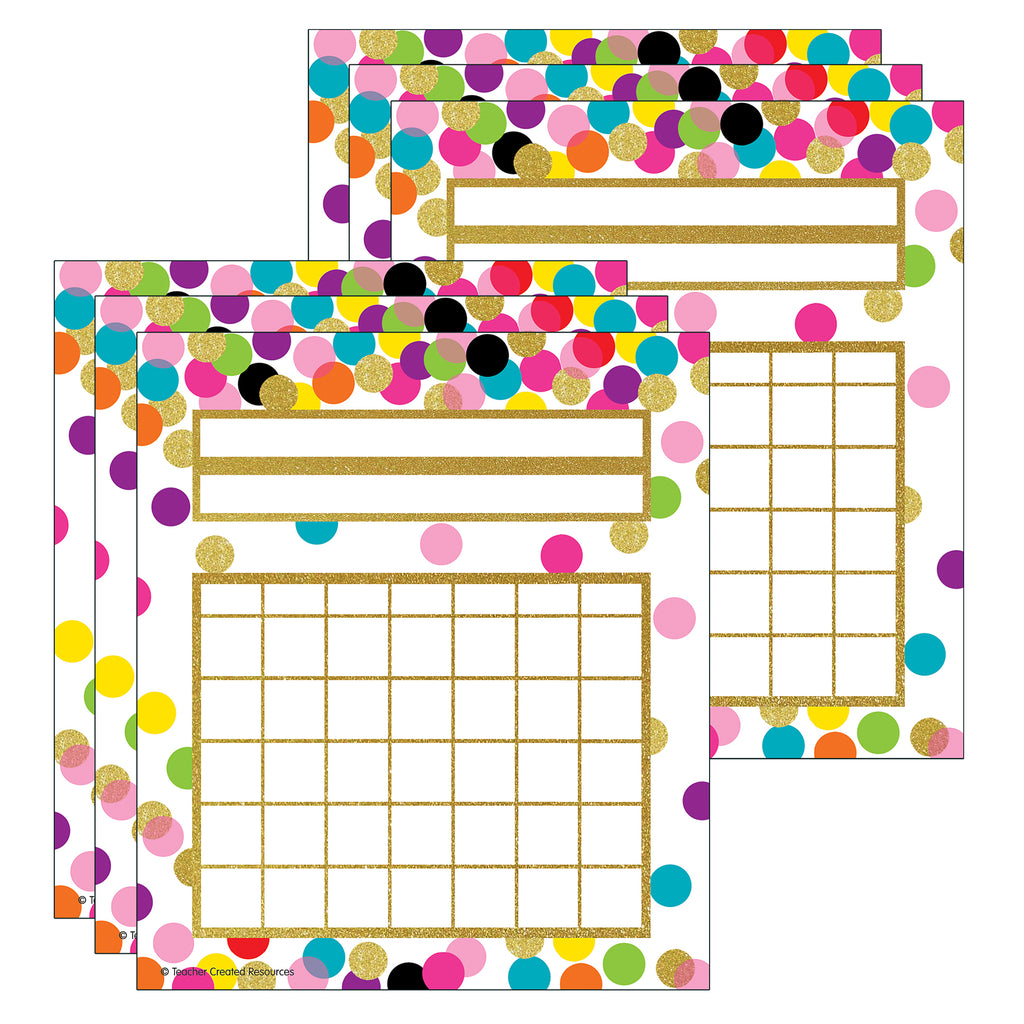 (6 Pk) Confetti Incentive Charts