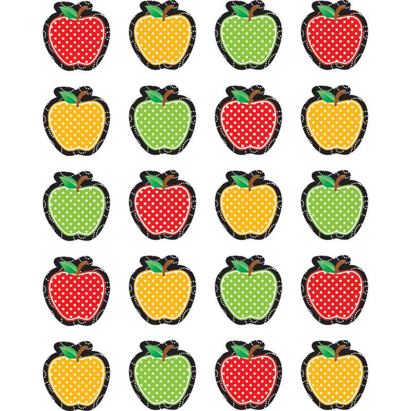 (12 Pk) Dotty Apples Sticker Die Cut