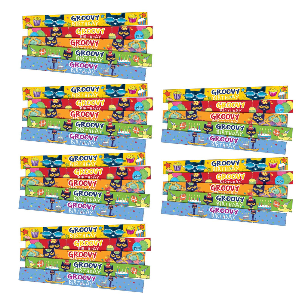 (6 Pk) Pete The Cat Birthday Slap Bracelts