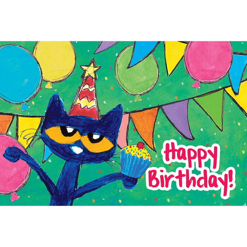 (6 Pk) Pete Cat Birthday Postcards