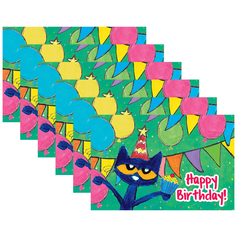 (6 Pk) Pete Cat Birthday Postcards