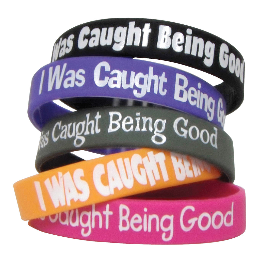 (6 Pk) I Was Caught Being Good Wristbands 10 Per Pk