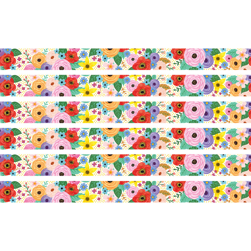 (6 Pk) Wildflowers Straight Border