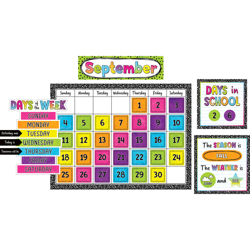 Brights 4Ever Calendar Bulletin Board Set