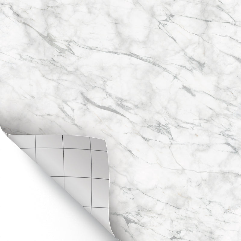 Peel and Stick Decorative Paper Roll, 17-1/2" x 10 ft, Marble