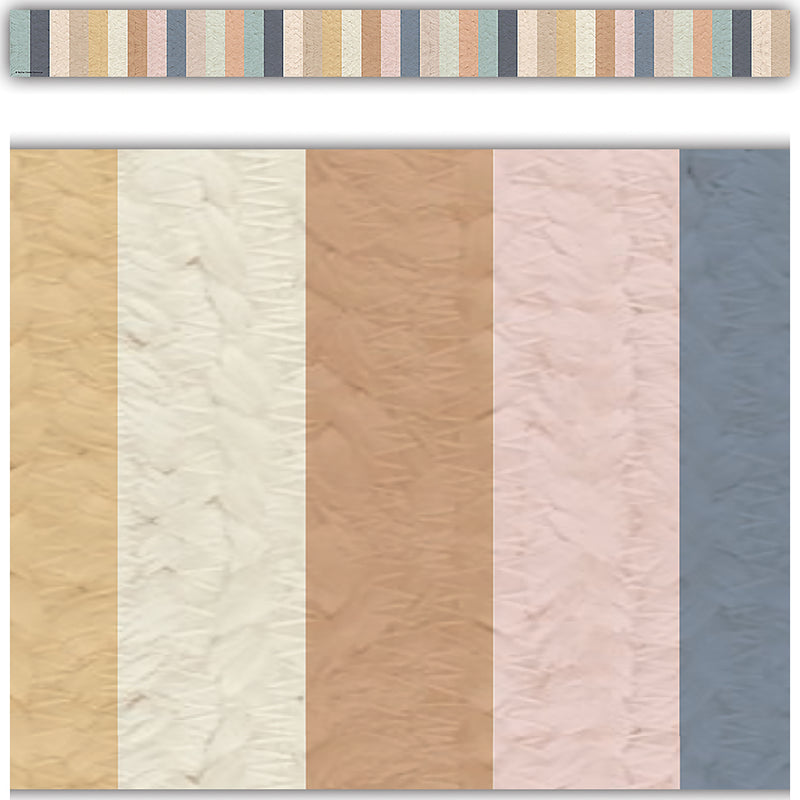 Everyone is Welcome Stripes Straight Border Trim, 35 Feet