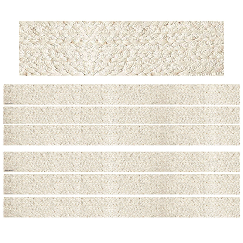 (6 Pk) Woven Straight Border Trim Everyone Is Welcome