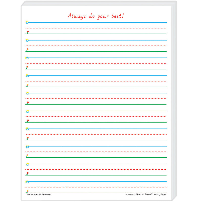 Smart Start 1-2 Writing Paper 100 Sheets