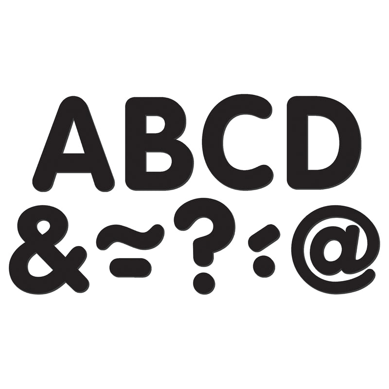 Black Classic 2in Magnetic Letters