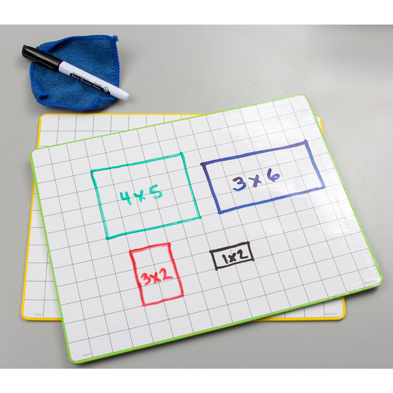 Math Grid Dry Erase Boards 10 St