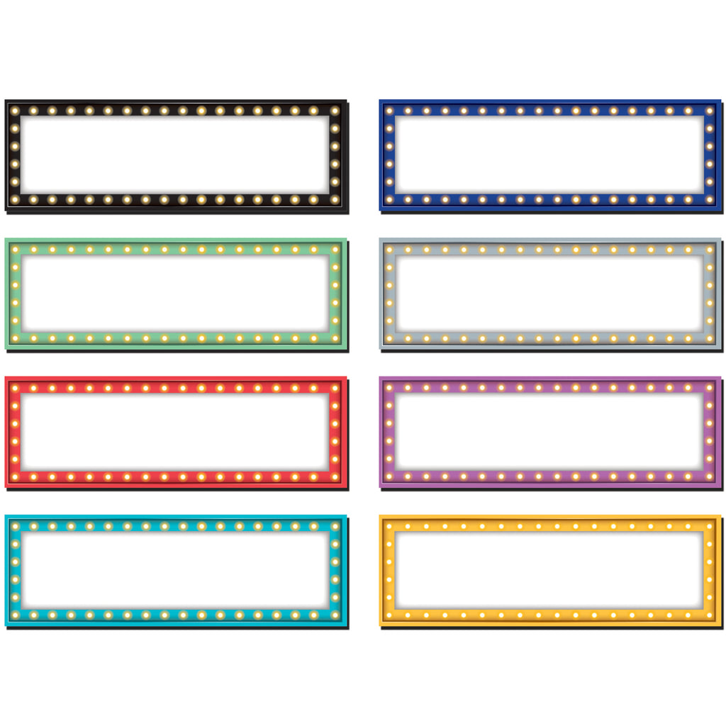 (3 Pk) Marquee Labels Magnetic Accents