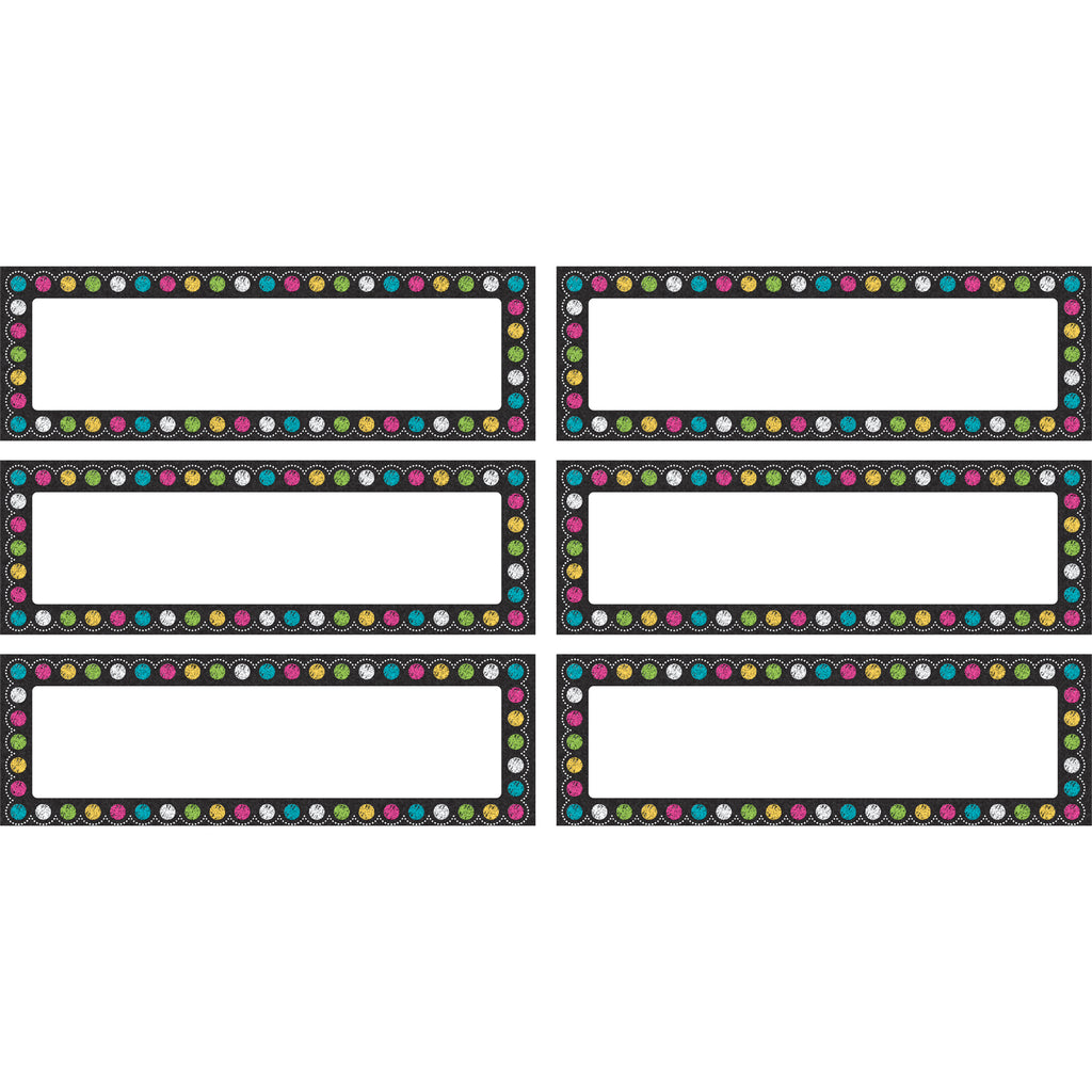 (3 Pk) Chalkboard Brights Labels Magnetic Accents