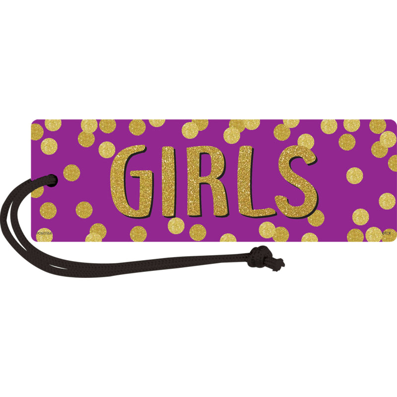 (6 Ea) Confetti Magnetic Girls Pass