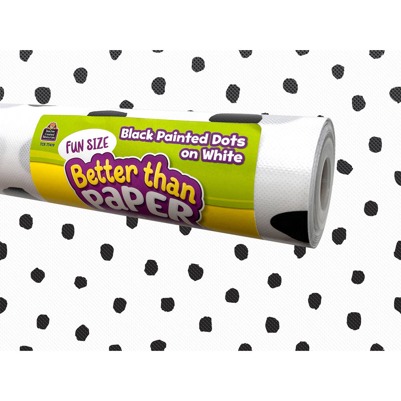 Fun Size Black Painted Dots Bb Roll Better Than Paper