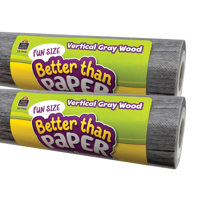 (2 Ea) Fun Size Vertical Gray Wood Bb Roll