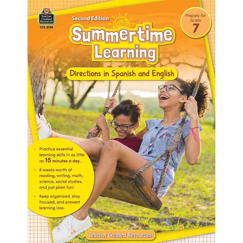 Summertime Learning Gr 7 2nd Ed English & Spanish Directions