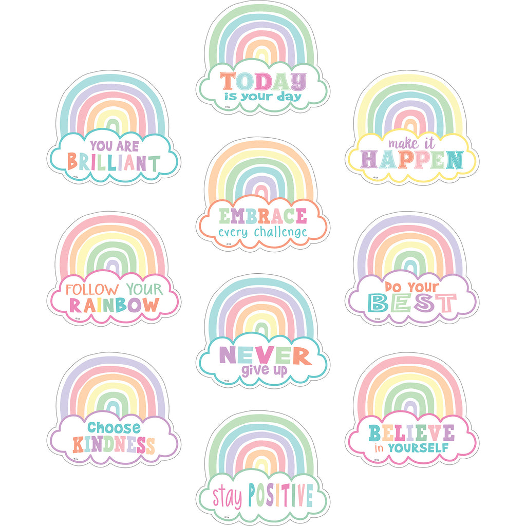 (3 Pk) Pastel Pop Positive Sayings Accents