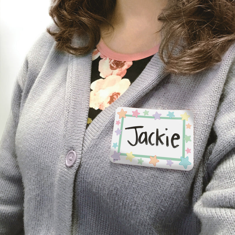 (6 Pk) Pastel Pop Name Tag Labels