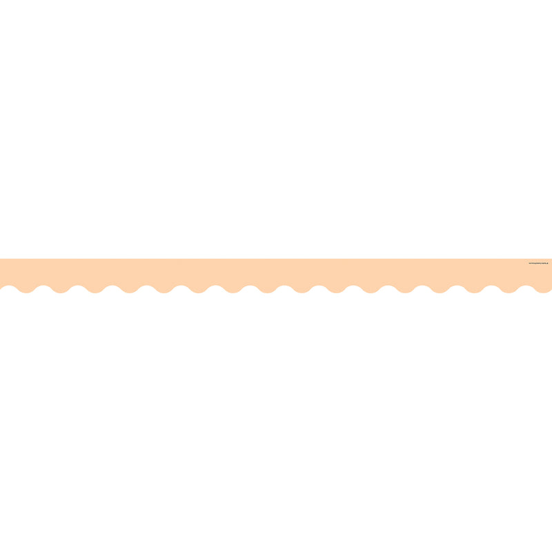 (6 Pk) Peach Scalloped Border Trim