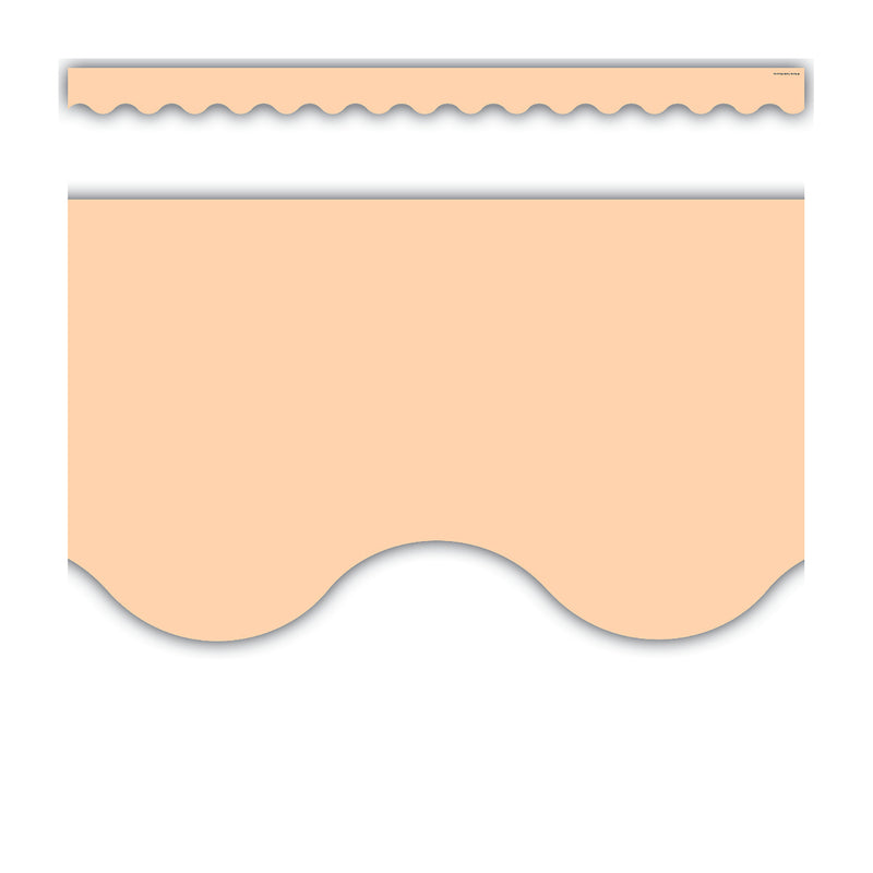 (6 Pk) Peach Scalloped Border Trim