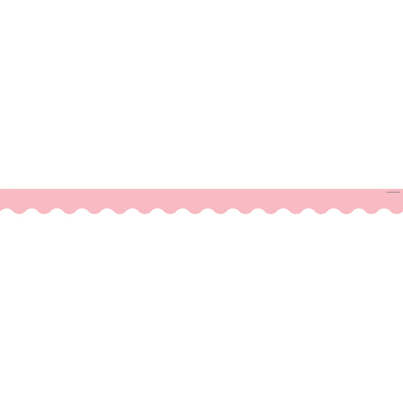 (6 Pk) Pastel Pink Scalloped Border