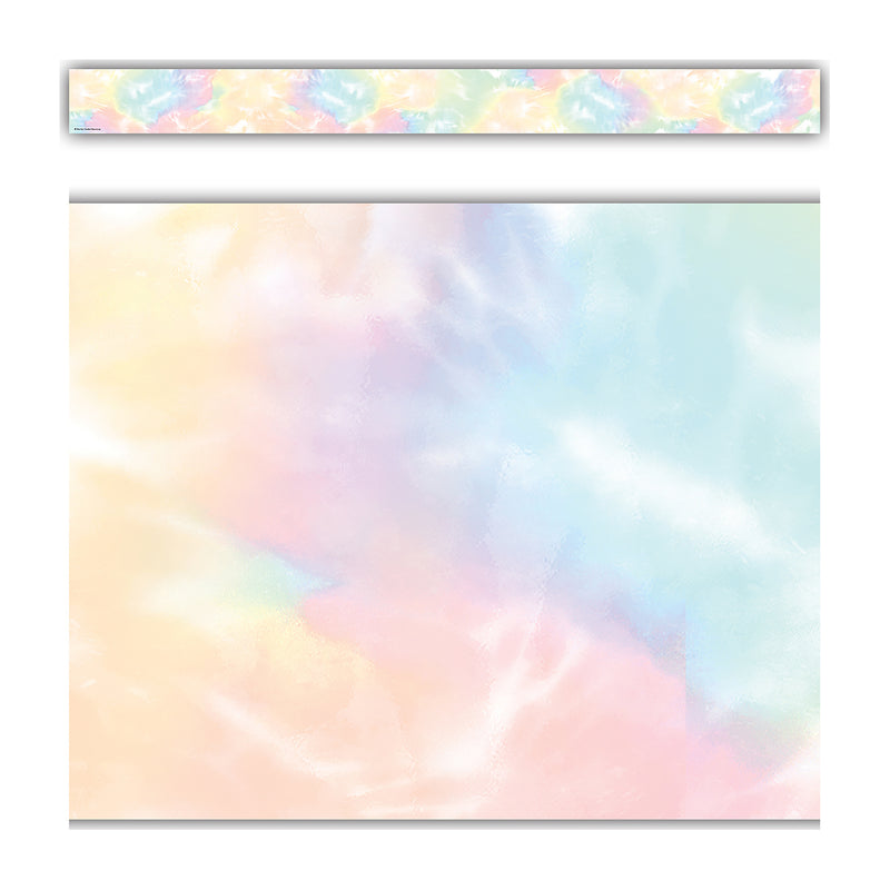 (6 Pk) Pastel Pop Tie-dye Border