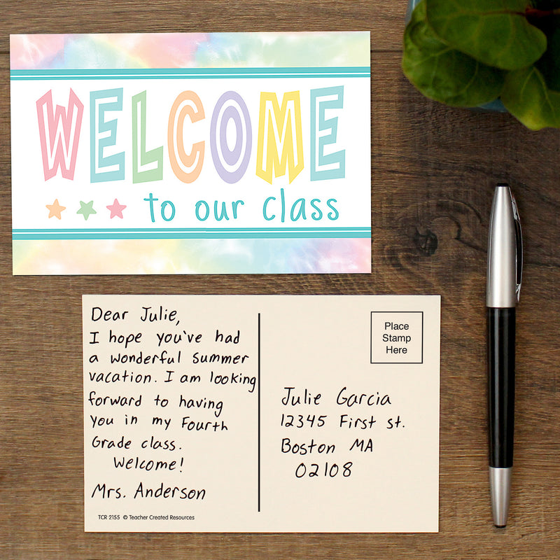 (6 Pk) Pastel Pop Welcome Postcards