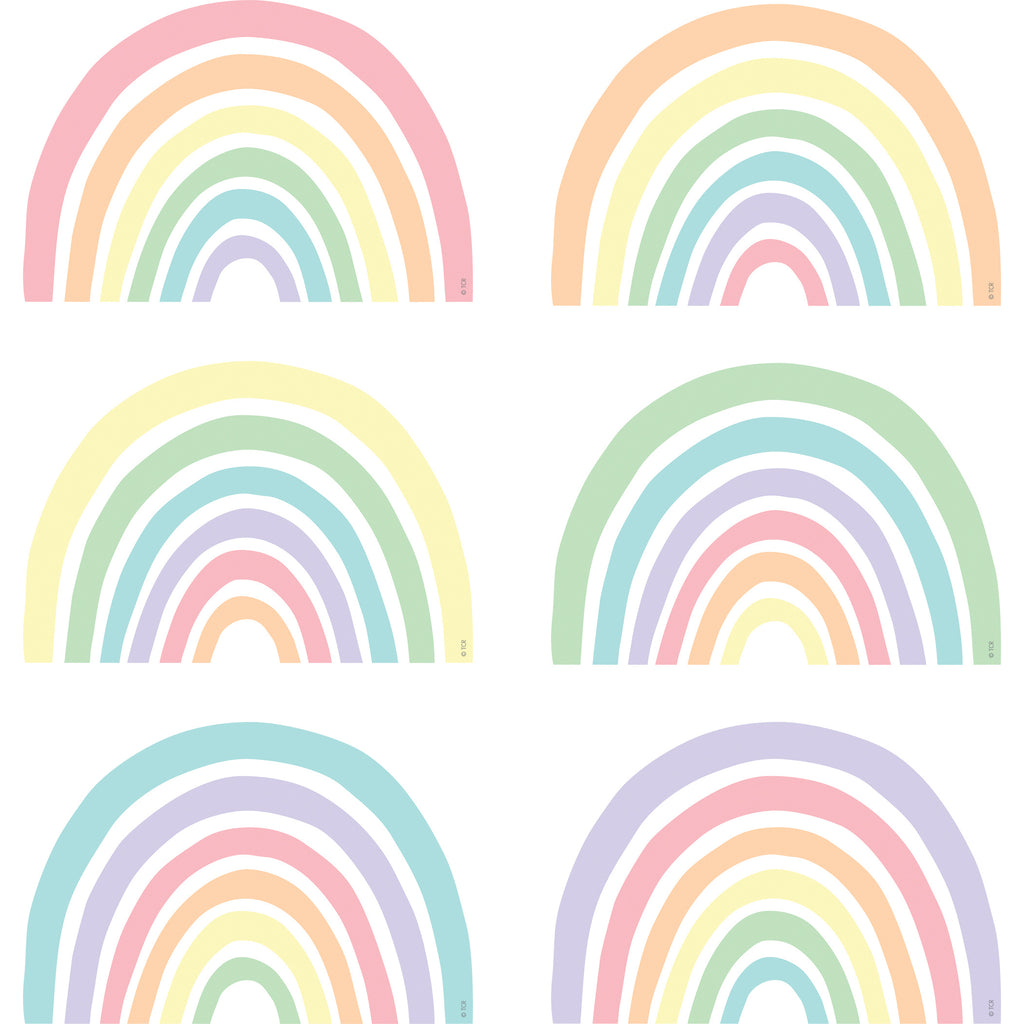 (3 Pk) Pastel Pop Rainbows Accents 30ct