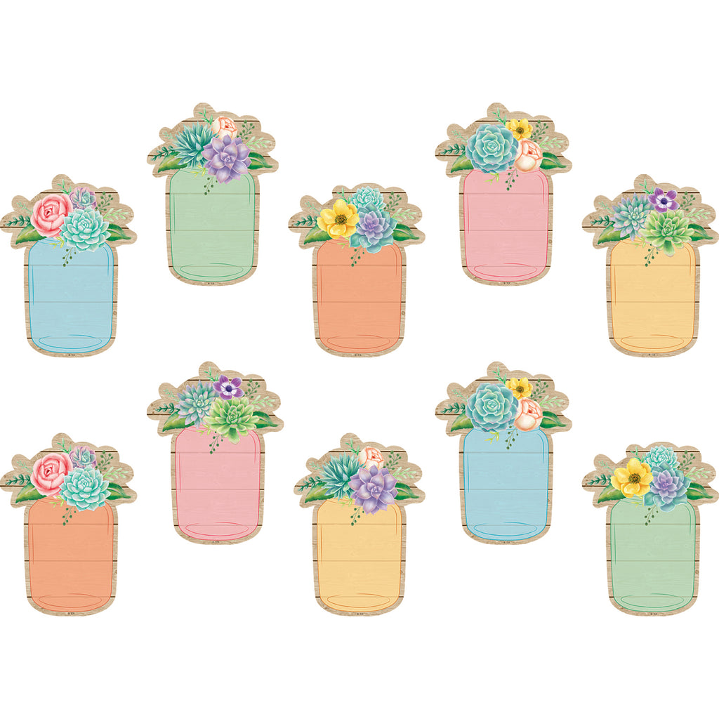 (3 Pk) Rustic Bloom Mason Jars Accents