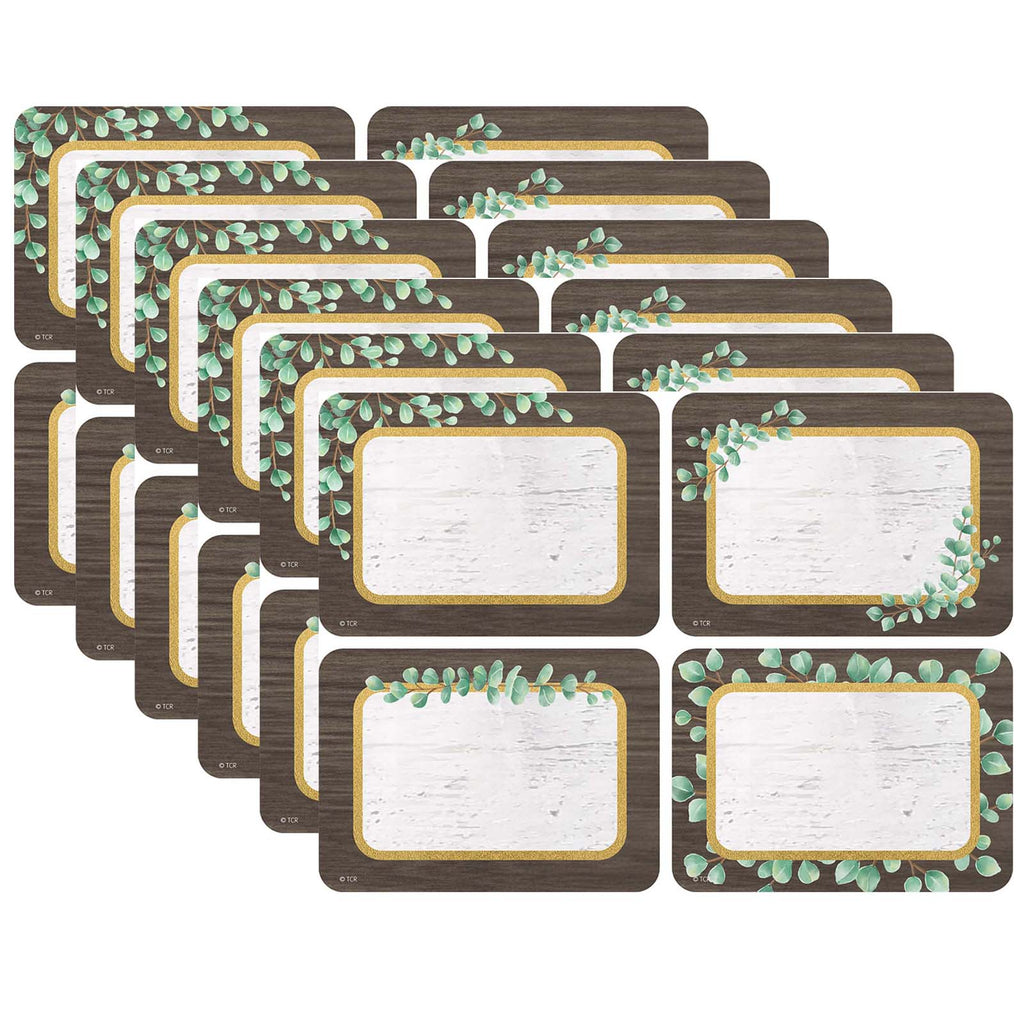 (6 Pk) Eucalyptus Name Tags-labels Multipack