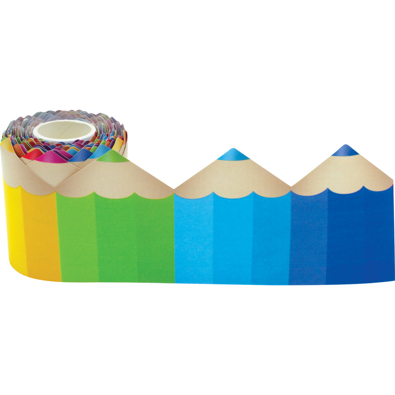 Colored Pencils Die-cut Rolled Trim