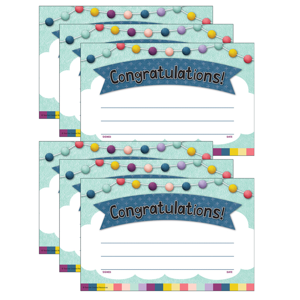 (6 Pk) Oh Hppy Day Congratulations Awards