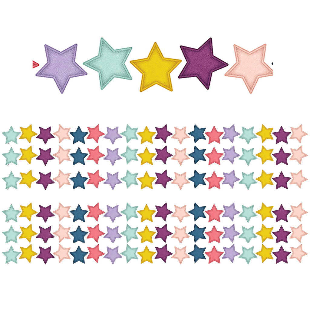 (6 Pk) Oh Hppy Day Stars Die-cut Brdr Trim