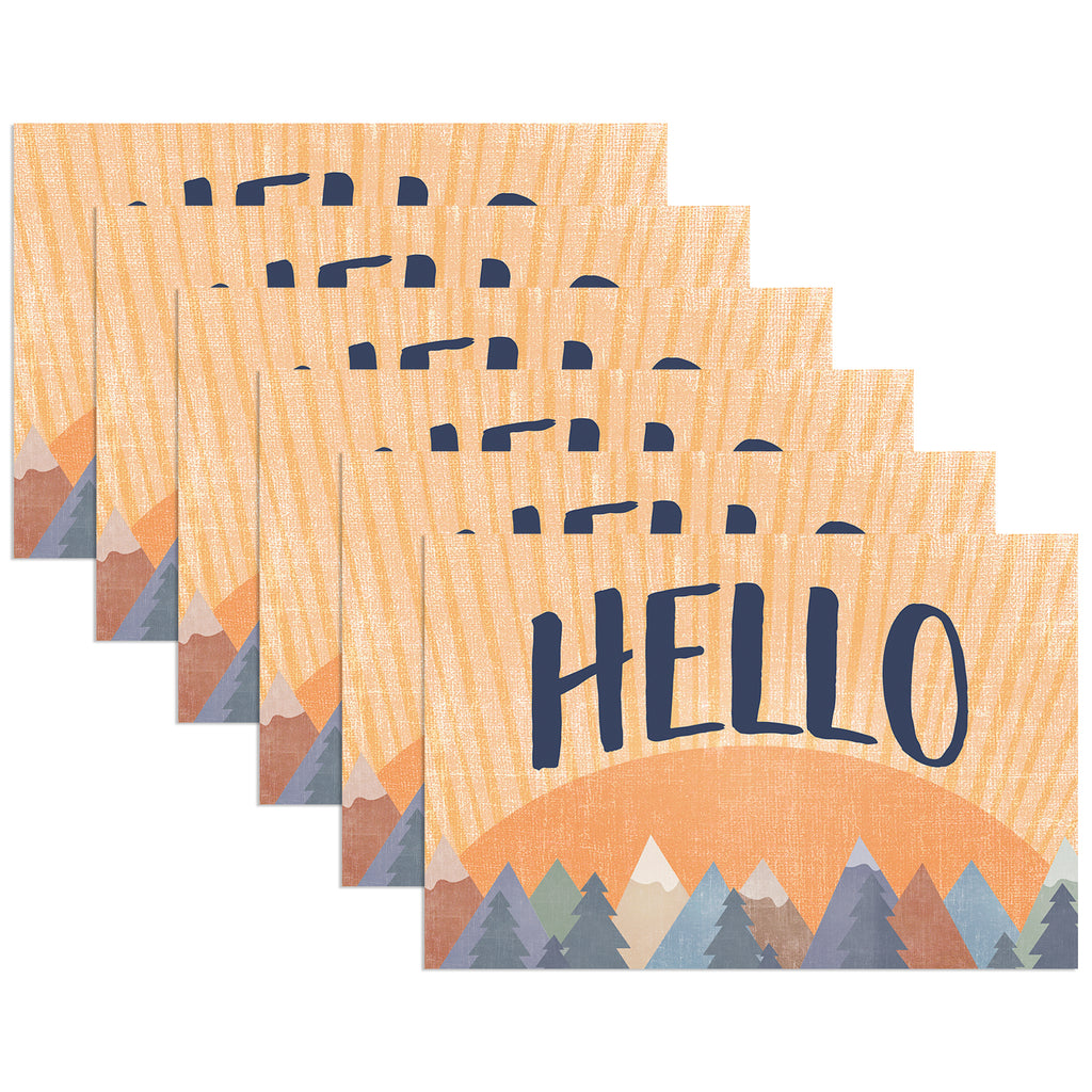 (6 Pk) Mountains Hello Postcards