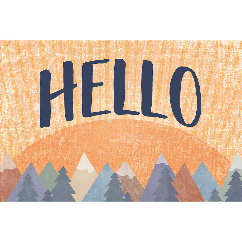 (6 Pk) Mountains Hello Postcards