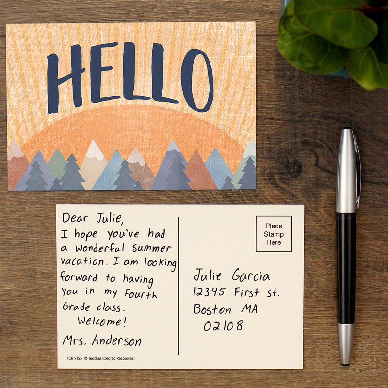 (6 Pk) Mountains Hello Postcards