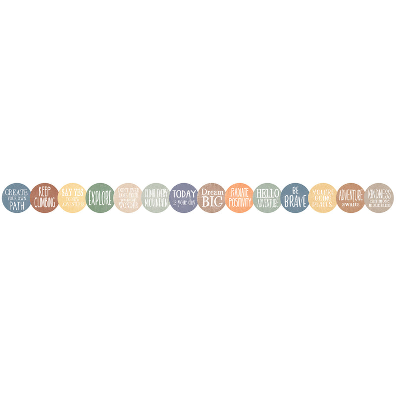 Positive Saying Die-cut Border Trim
