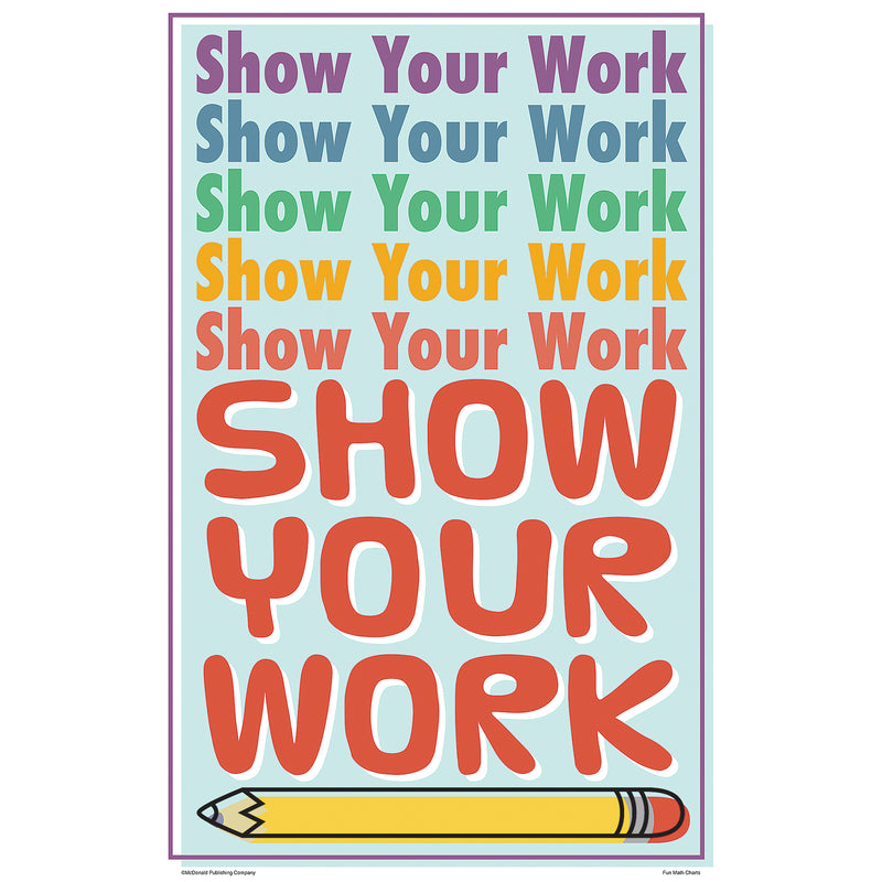 Math Fun Charts, Set of 8