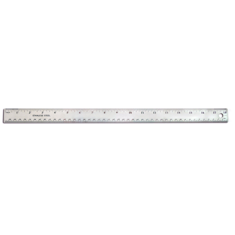 (6 Ea) 18in Stainless Steel Ruler