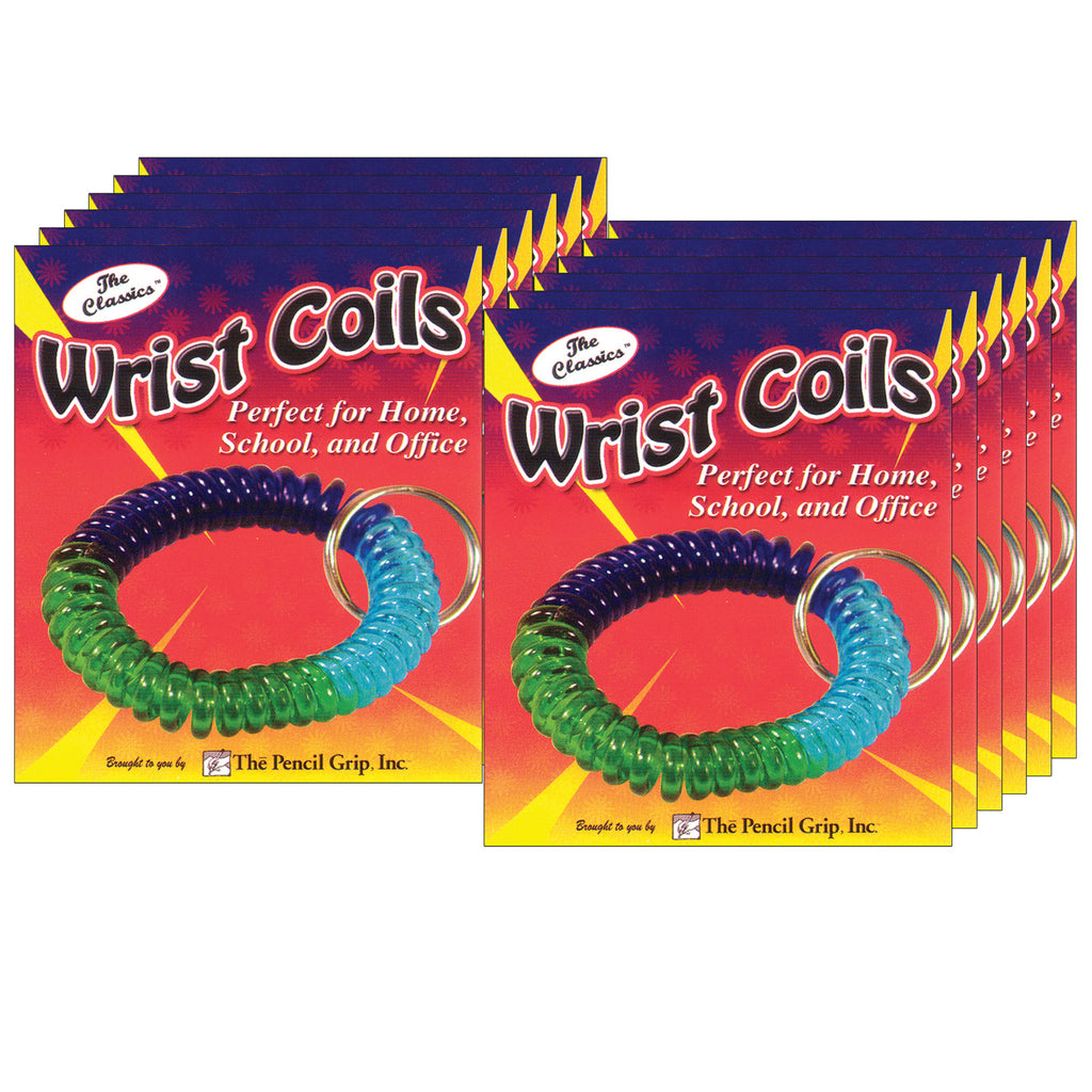 (12 Ea) Wrist Coil Tricolor Carded