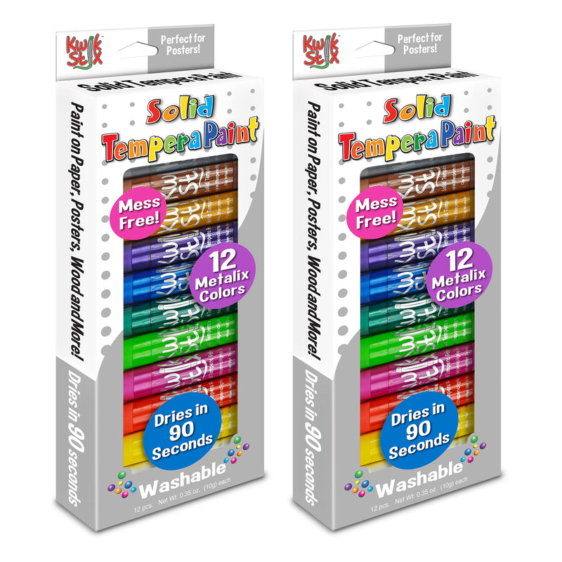 (2 St) Kwik Stix Metalix 12 Color Set