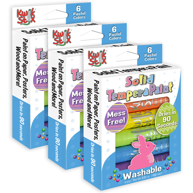 (3 Pk) Kwik Stix 6 Pastel Colors Easter Edition