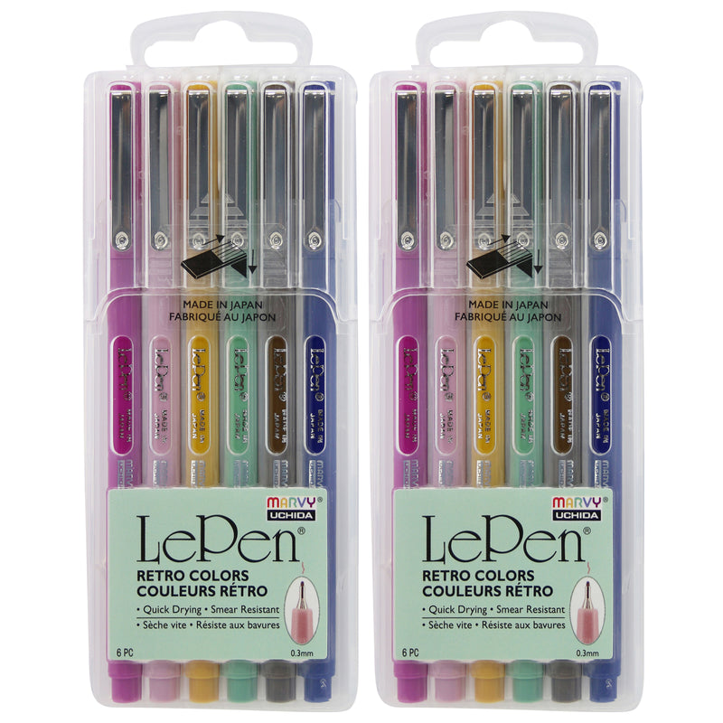 (2 Pk) Lepen Retro Colors