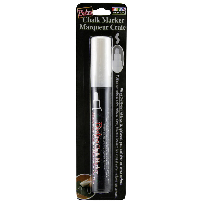 Bistro Single White Markr Broad Tip